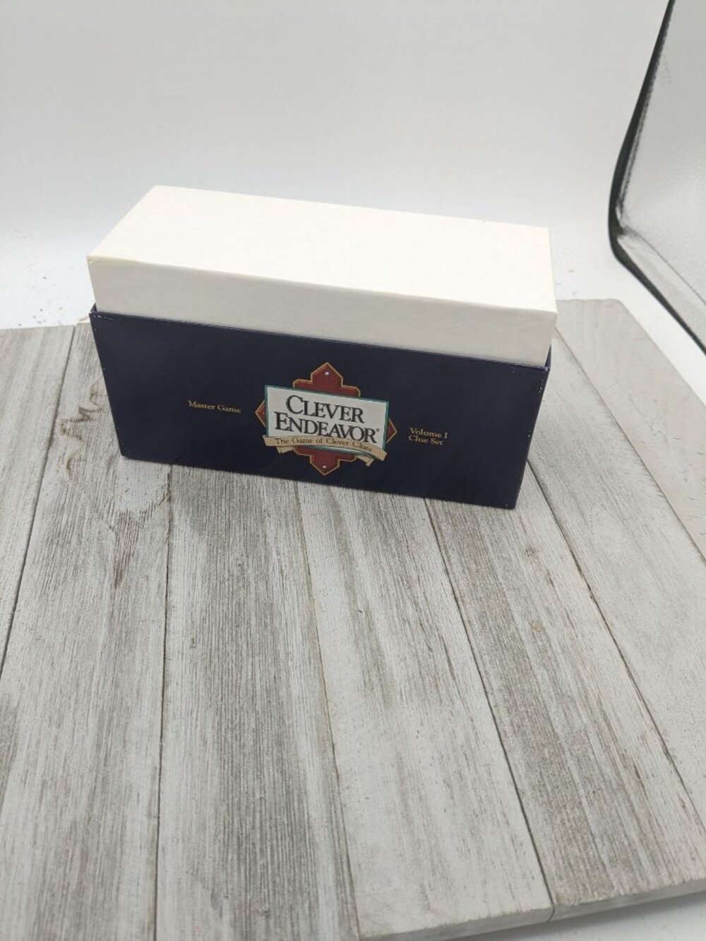 Clever Endeavor Game Board Replacement Clue Cards and Box 1989